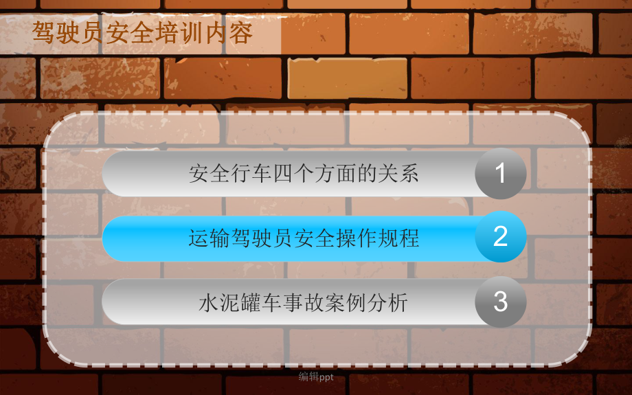 混凝土罐車駕駛員安全培訓手冊